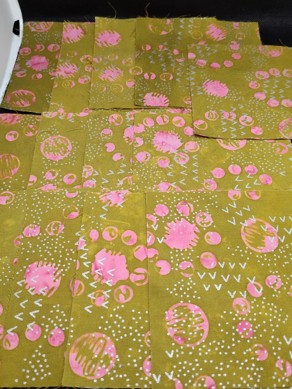 13 4.50 INCH Batik Fabric SQUARES
